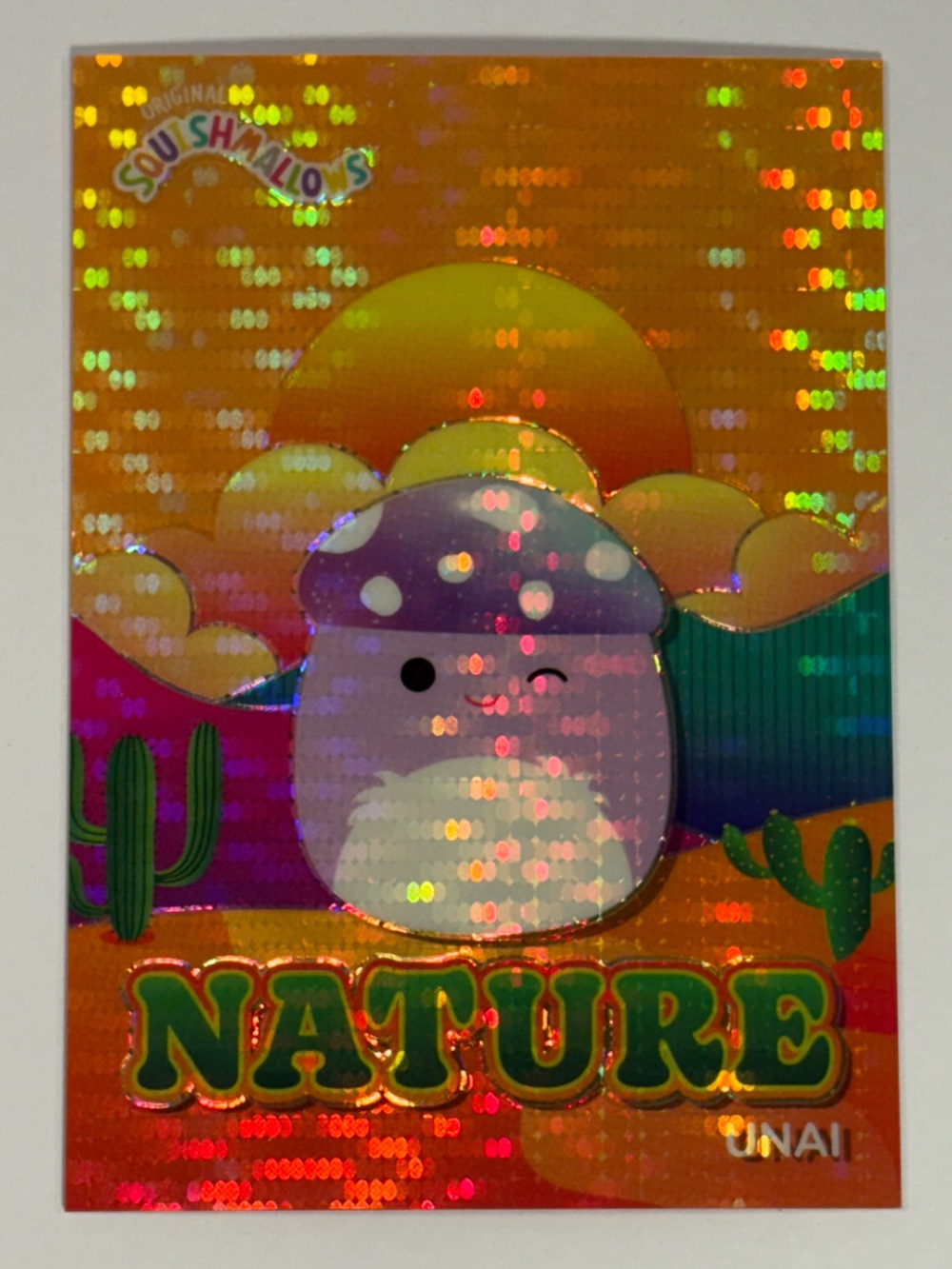 🏜️ 2025 PANINI SQUISHMALLOWS SERIES 2 ORANGE PULSAR NATURE UNAI CARD 084/215